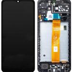 Samsung A047F Galaxy A04s - LCD Touch Black with Frame OEM