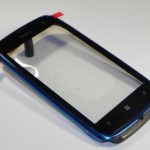 NOKIA Lumia 610 - Touch screen + Front cover Cyan Original