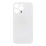 Apple iPhone 15 Pro Max - Battery Cover + Adhesive Large Hole White Titanium HQ OEM with Logo