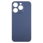Apple iPhone 15 Pro - Battery Cover + Adhesive Large Hole Blue Titanium HQ OEM with Logo