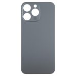 Apple iPhone 15 Pro - Battery Cover + Adhesive Large Hole Black Titanium HQ OEM with Logo