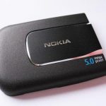 NOKIA 6220 Classic - Battery cover Black/Cyan Original