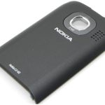 NOKIA C2-02 - Battery cover Chrome Black Original