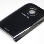 NOKIA C2-06 - Battery cover Chrome Black/Light Chrome Original