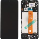 Samsung A127F Galaxy Nacho A12 - LCD Touch Black with Frame OEM