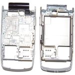 NOKIA 6600F - Frame middle C cover Silver - Purple Original