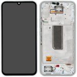 Samsung A346B/E Galaxy A34 5G - LCD Touch Silver with Frame Original GH82-31200B/31201B Service Pack