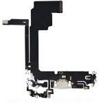 Apple iPhone 15 Pro Max - Charging Port Flex Cable White Titanium OEM