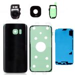 Samsung G930F - Battery cover + Adhesive + Camera Lens Black OEM