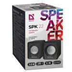 DEFENDER SPK-22 SPEAKERS 2.0 5W black - Image 4