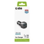 SBS CAR CHARGER 2 USB PORTS 12W 2.4A black - Image 3