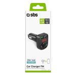SBS CAR CHARGER FM TRANSMITTER WITH WIRELESS CONNECTION 15W 3.4A black - Image 4