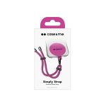 SBS CASE ME NECK STRAP LANYARD WITH PATCH FOR SMARTPHONES pink - Image 5