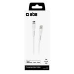 SBS DATA CABLE MFI TYPE C to LIGHTNING 3m white - Image 5