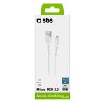 SBS DATA CABLE MICRO USB 1m white - Image 3