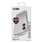 SBS EXTREME X2 TPU IPHONE 16 PLUS transparent backcover - Image 3