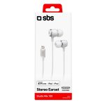 SBS HANDSFREE STEREO EARSET MFI LIGHTNING CONNECTOR STUDIO MIX 100 white - Image 6