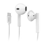 SBS HANDSFREE STEREO EARSET TYPE C CONNECTOR STUDIO MIX 65C white - Image 3