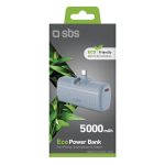 SBS POWERBANK ECOPOWER 5000 mAh TYPE C 10W light green - Image 2