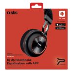 SBS PREMIUM DJ UP WIRELESS HEADPHONES black red - Image 4