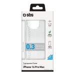SBS 0.3 SKINNY TPU IPHONE 16 PRO MAX transparent backcover - Image 4