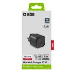 SBS TRAVEL CHARGER PD 30W GaN black - Image 3
