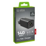 SBS TRAVEL CHARGER PD 140W GaN 3X PORTS black - Image 6