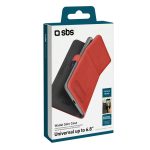 SBS UNIVERSAL BOOK WALLET 170X80mm red - Image 9