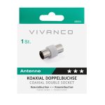 VIVANCO AERIAL COAX SOCKET to SOCKET ADAPTER - Image 2