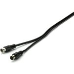 VIVANCO ANTENNA CABLE 5m COAX PLUG-COAX SOCKET 90 dB black
