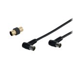VIVANCO ANTENNA CABLE ANGLE 90dB black 1.5m