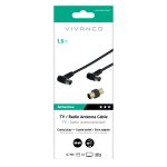 VIVANCO ANTENNA CABLE ANGLE 90dB black 1.5m - Image 2