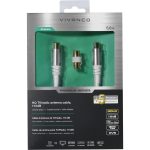 VIVANCO ANTENNA CABLE 5m COAX PLUG-SOCKET 110 dB HQ GOLD PLATED white - Image 2