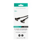 VIVANCO ANTENNA CABLE ANGLE CONNECTORS 90dB 3m black - Image 3