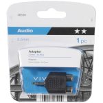 VIVANCO AUDIO ADAPTER 3.5mm PLUG TO 2X RCA SOCKET black - Image 2