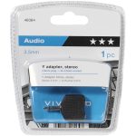 VIVANCO AUDIO ADAPTER 3.5mm JACK TO 2X 3.5mm JACK black - Image 2