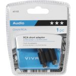 VIVANCO AUDIO ADAPTER 2X RCA TO 2X RCA black - Image 2