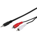 VIVANCO BULK AUDIO CONNECTION CABLE 3.5mm TO 2X RCA 5m - Image 2