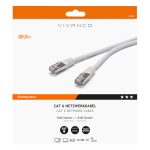 VIVANCO CAT6 UTP NETWORK ETHERNET CABLE RJ45 20m white - Image 2