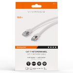 VIVANCO CAT7 UTP NETWORK ETHERNET CABLE RJ45 10m white - Image 2