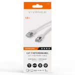 VIVANCO CAT7 UTP NETWORK ETHERNET CABLE RJ45 1m white - Image 2