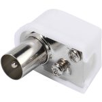 VIVANCO COAX PLUG ANGLED white