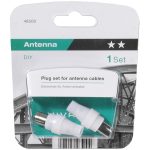 VIVANCO COAX PLUG SET FOR ANTENNA white - Image 2