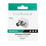 VIVANCO COAX PLUG ANGLED white - Image 2