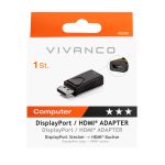 VIVANCO DISPLAYPORT plug TO HDMI socket ADAPTER - Image 2