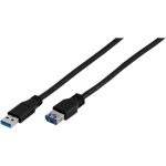 VIVANCO EXTENTION USB 3.1 A PLUG to USB A SOCKET 1.5m black
