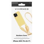 VIVANCO NECKLACE COVER IPHONE 13 PRO yellow backcover - Image 2