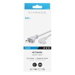 VIVANCO POWER SUPPLY CABLE 2PIN ANGLED CONNECTOR 2m - Image 2