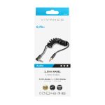 VIVANCO SPIRAL CABLE 3.5mm JACK TO 3.5mm JACK 0.75m black - Image 2