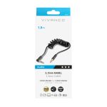VIVANCO SPIRAL CABLE 3.5mm JACK TO 3.5mm JACK 0.75m black - Image 2